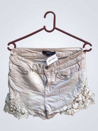 MGXX Denim-Shorts mit Spitzen-Details