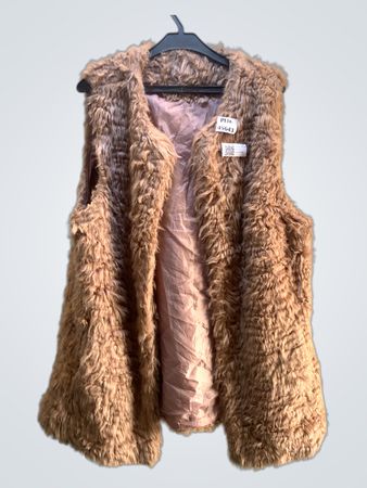 Unbranded Braun Faux Fur Weste