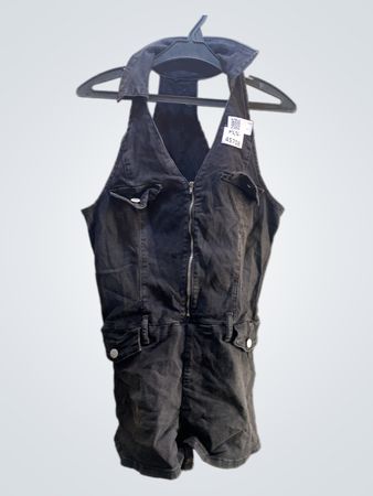 Unbranded Schwarze Denim-Shortalls