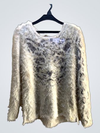 Unbranded Fuzzy Tiger Print Pullover