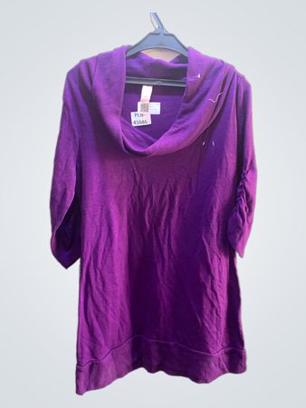 No Boundaries Lila Kragenpullover