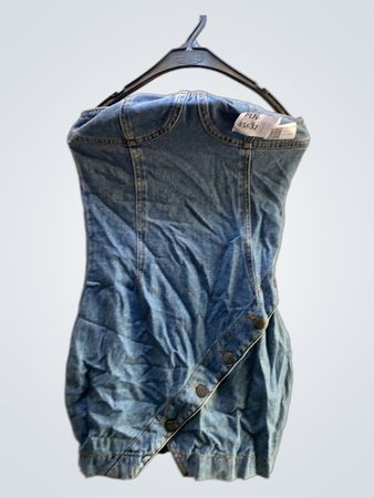 Unbranded Denim Strapless Dress