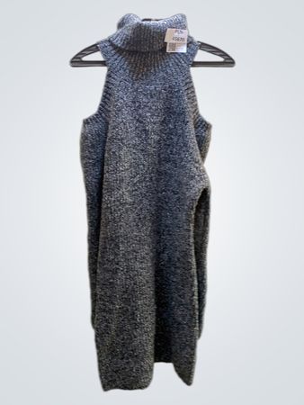 Unbranded Turtleneck Ärmelloses Strickkleid