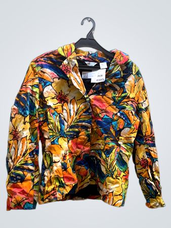 Laura Ashley Petite Floral Print Button-Down Shirt