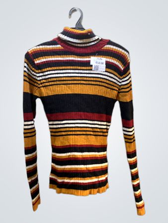 Unbranded gestreifter Rollkragenpullover