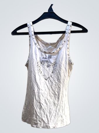FaithVintage Tanktop mit verziertem Herzen