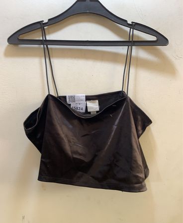 H&M Schwarzes Metallisches Cami Top