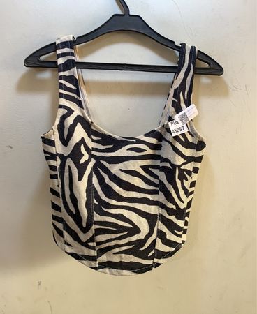 Zebra Print Korsettoberteil