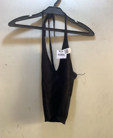 Unbranded schwarzes geripptes Haltertop