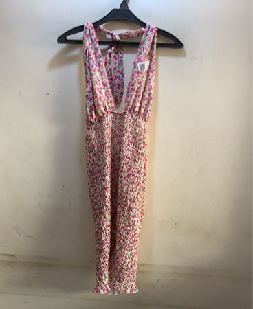 Blumenmuster Halter Neck Jumpsuit