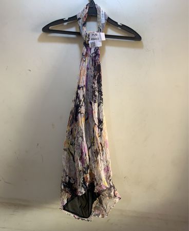 Zara Basic Bedrucktes Neckholderkleid