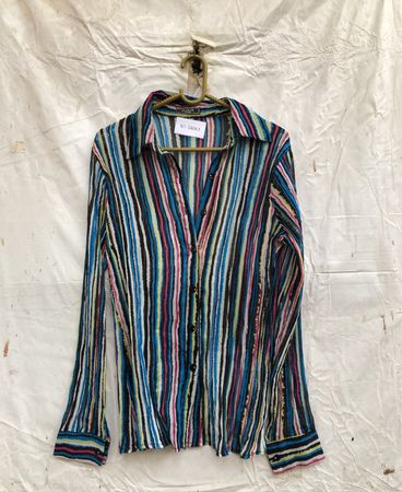 Max & Liu Gestreiftes Button-Up Hemd