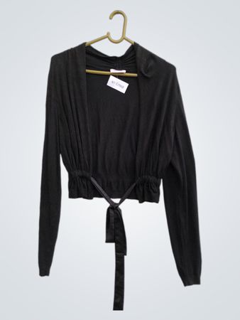 Orsay Schwarze Kurze Strickjacke