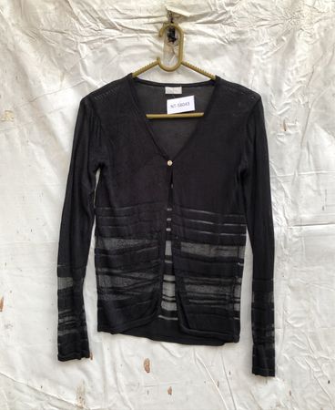 PRO MOD Schwarzer transparenter Cardigan