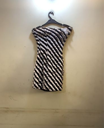 FaithVintage gestreiftes und gepunktetes Kleid