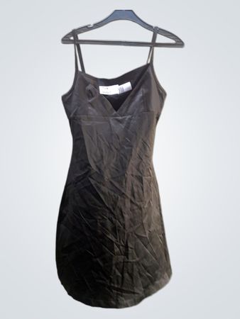 FaithVintage Schwarzes Slipkleid