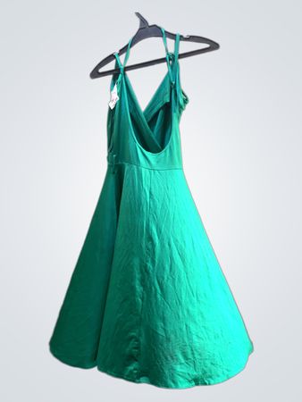 TOPSHOP Grünes Midi-Kleid