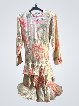 Silks by St. Gillian Floral Ruffle Dress