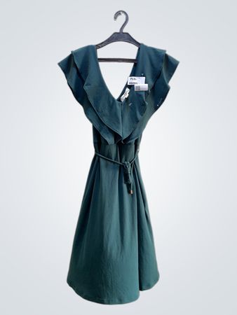 Jessica Simpson Maternity Ruffle V-Neck Dress