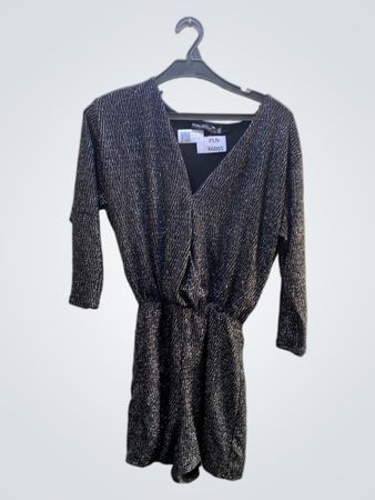 Bershka Night Out Langarm V-Ausschnitt Jumpsuit