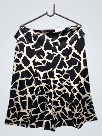 Monnari Schwarze und Weiße Giraffenmuster Rock