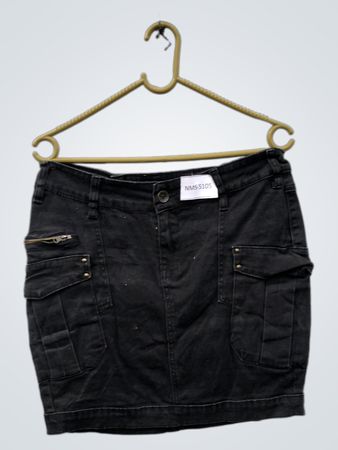 Orsay Schwarzer Cargo-Denim-Minirock