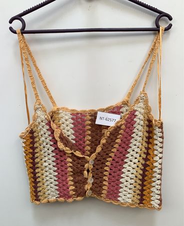 Gehäkeltes Tanktop mit Streifen
