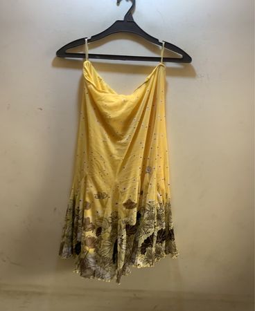 S.Oliver Gelbes Blumenkleid Midi
