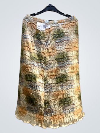 FaithVintage Strukturierten Maxi-Rock