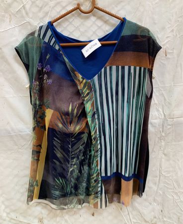 Patchwork Print Top