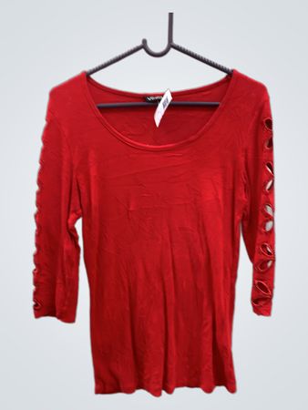 Vero Moda Rotes Cut-out Ärmel Top