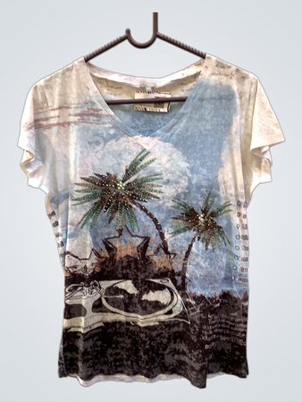 OVS Palm Tree Graphic T-Shirt