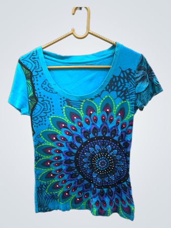 Desigual Blue Mandala T-Shirt