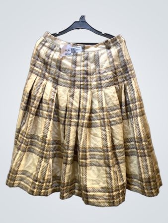 FaithVintage Karierter Faltenrock