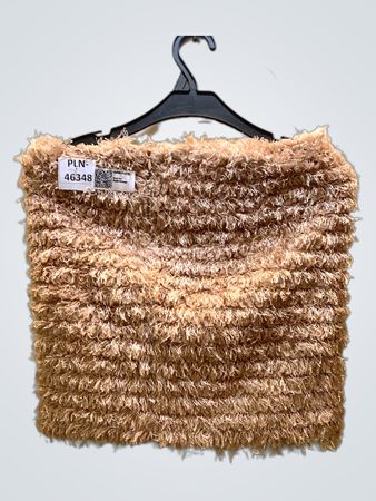 Braunes, zotteliges Tube-Top