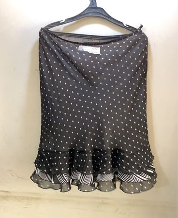 Nine & Company Pünktchen Rüschenshirt