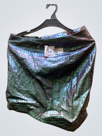 Faith Vintage iridescent Krokodilprint Minirock