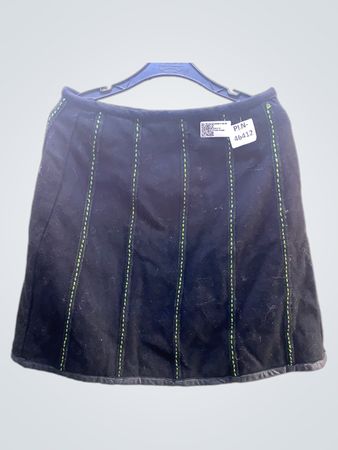 FaithVintage schwarze Rock mit grünen Nähten