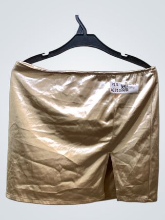 FaithVintage Satin-Miniröcke mit Schlitz
