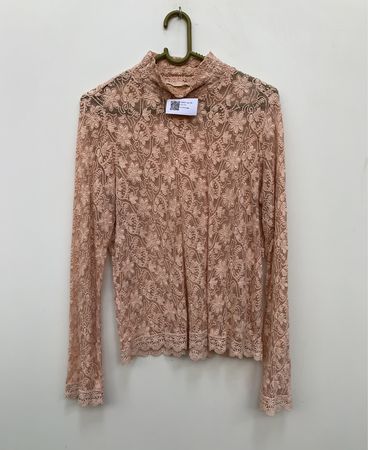 Odd Molly Lace Mock Neck Top