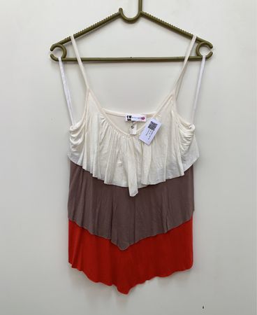 BODY CENTRAL Damen Rüschentop mit mehreren Lagen
