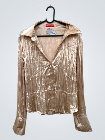 apriori Damen Falten-Button-up Hemd