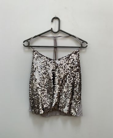 Pailletten-Cami-Top