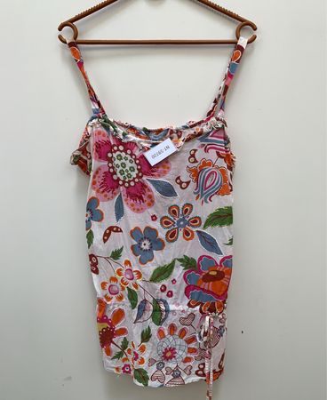 Rotes Hering Blumenmuster Cami Top