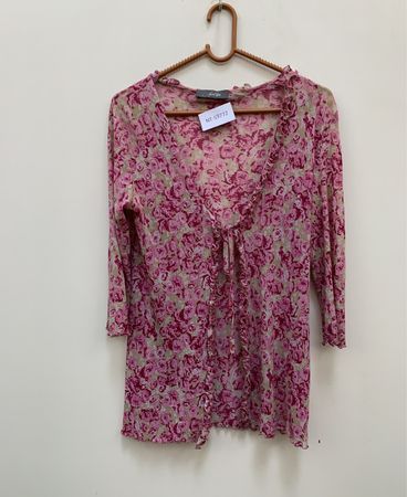 S'ange Floralprint Bindebluse