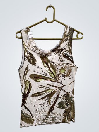 Tanktop mit Federdruck
