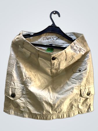 Zara Woman Beiger Cargo-Minirock