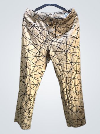 Hosen mit abstraktem Linienmuster