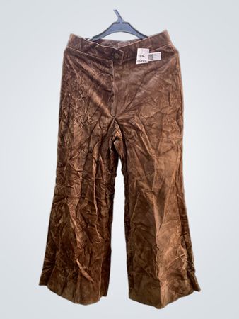 FaithVintage Braune Samtweite Hosen