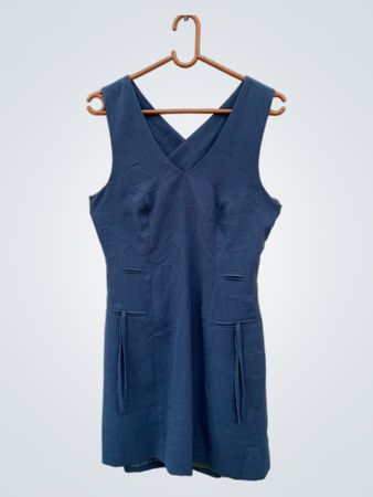 HELENA SOREL Blau ärmelloses Kleid